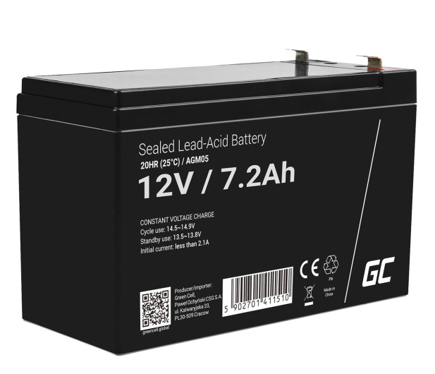 Green Cell Akumulator AGM 12V 7.2Ah - 547917 - zdjęcie
